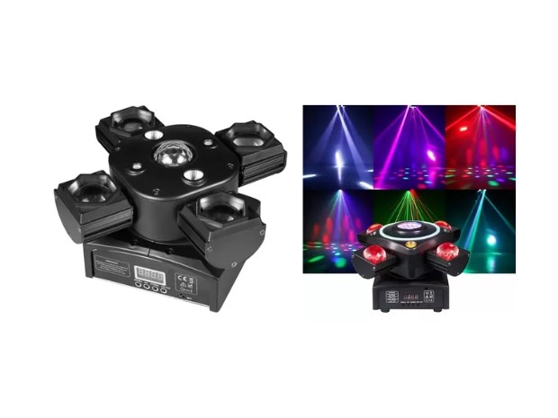 &u+ PROYECTOR LASER AUDIORITMICO CABEZA GIRATORIA LED-XJH04